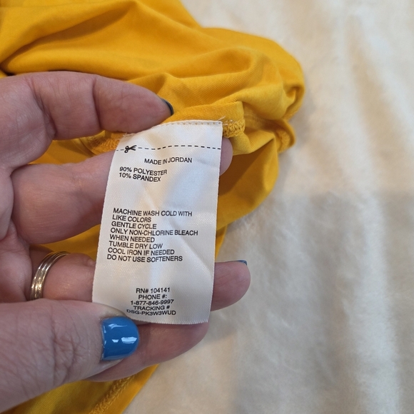 DSG Girls' Movement Performance Tank Top University Gold Medium New Sports - Picture 6 of 9